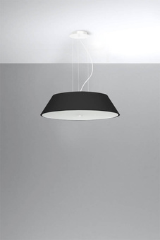 Chandelier VEGA 60 black + 5x LED Bulb E27 4000K Cool White 7.5W 650lm.