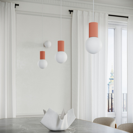 Pendant lamp HALO 3P peach