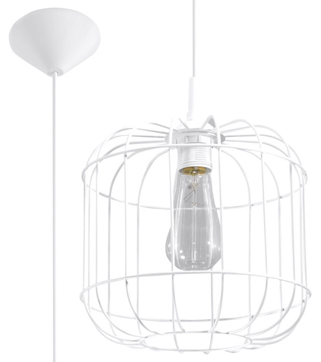 Ceiling lamp CELTA white + 1x LED Bulb E27 3000K Warm 7.5W 620lm