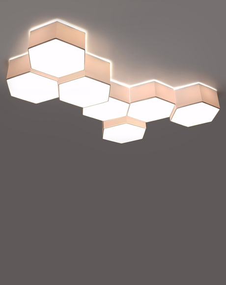 Ceiling lamp SUNDE 11 white + 2x LED Bulb E27 4000K Cold 7.5W 650lm