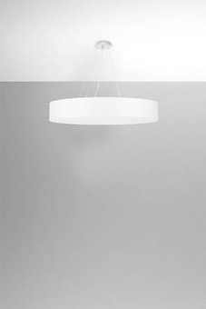 Chandelier SKALA 80 white + 6x LED Bulb E27 4000K Cool White 7.5W 650lm