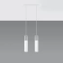 Pendant lamp BORGIO 2 white
