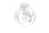 Ceiling lamp TULOS white + 1x LED Bulb E27 4000K Cool White 7.5W 650lm