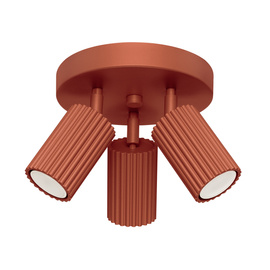 Ceiling lamp KARBON 3P red ochre