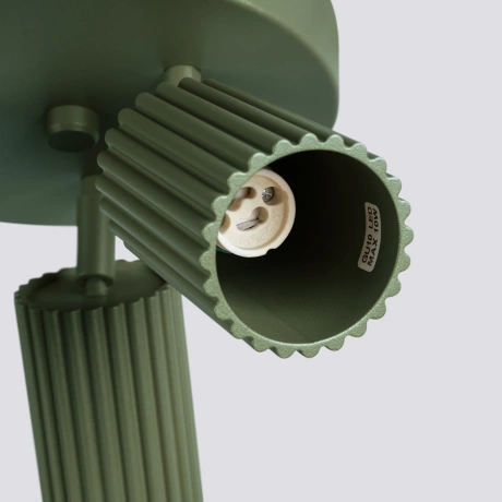 Ceiling lamp KARBON 3P olive green