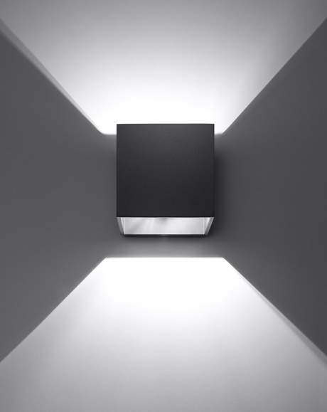 Wall lamp QUAD 1 black + 1x LED G9 3000K Warm 4.5W 510lm bulb