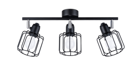 Ceiling lamp BELUCI 3 black + 3x LED Bulb E14 3000K Warm White 7.5W 620lm