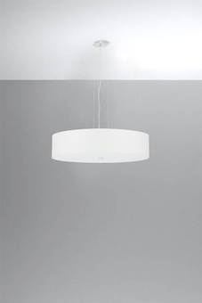 Chandelier SKALA 50 white + 5x LED Bulb E27 3000K Warm 7.5W 620lm
