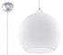 Ceiling pendant BALL white + 1x LED Bulb E27 4000K Cool White 7.5W 650lm