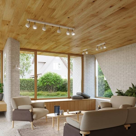 Wall lamp OCULARE 1 white + 1x LED Bulb GU-10 3000K Warm 7W 620lm