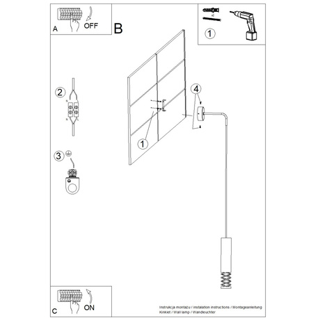 Wall lamp LAMI white