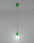 Ceiling pendant lamp DIEGO 1 green + 1x LED Bulb E27 4000K Cool White 7.5W 650lm.