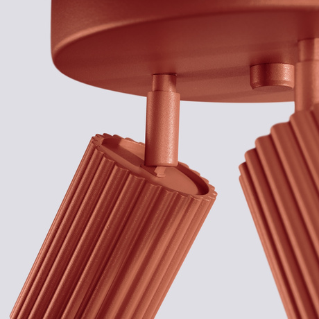 Ceiling lamp KARBON 3P red ochre