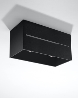 Ceiling light LOBO MAXI black + 2x LED Bulb G9 4000K Cool White 4.5W 530lm