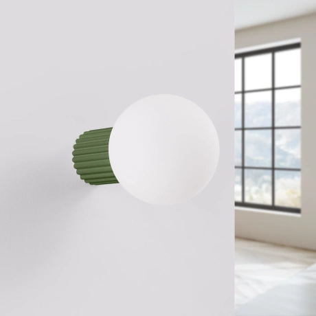 Wall lamp HALO olive green IP44