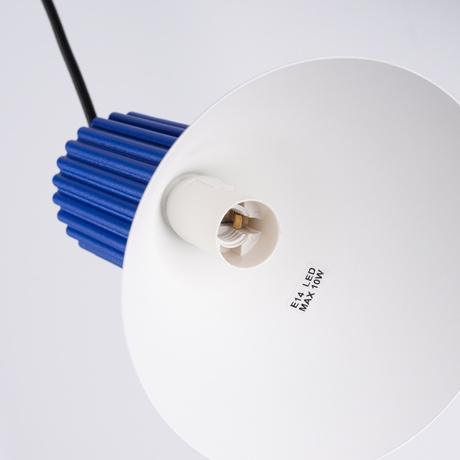 Pendant lamp ESTRIA 3P white/ultramarine