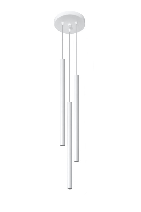 Hanging lamp PASTELO 3P white + 3x LED Bulb G9 3000K Warm 4.5W 510lm