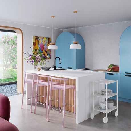 Hanging lamp MARION white + 1x LED Bulb E27 4000K Cool White 7.5W 690lm