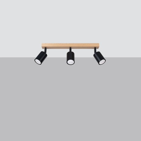 Ceiling lamp VERDO 3L black