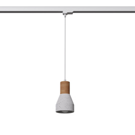 Pendant lamp QUBIC grey E27 #W