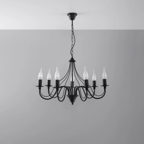 Chandelier MINERWA 7 black