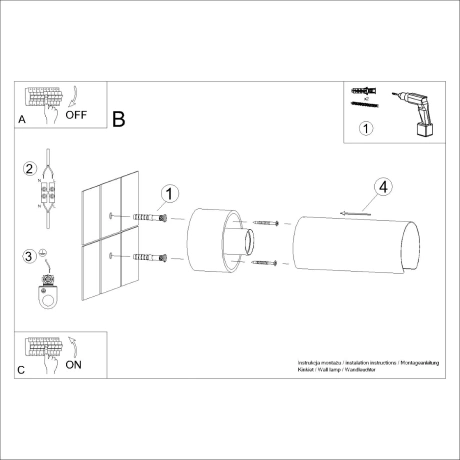 Wall lamp FLASH white