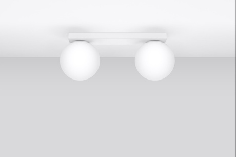Ceiling light YOLI 2 white + 2x LED Bulb G9 4000K Cool White 4.5W 460lm.