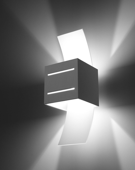 LORETO white wall lamp + 1x LED Bulb G9 4000K Cool White 4.5W 530lm