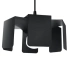 Pendant lamp TULIP black