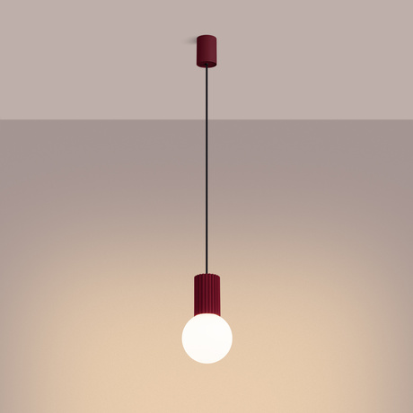 Pendant lamp HALO 1 burgundy