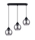 Pendant lamp ALINO 3 black + 3x LED Bulb E27 3000K Warm White 7.5W 620lm