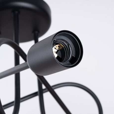 Chandelier SUPEŁ 3 black = 3X LED Bulb E27 3000K 7W 760lm