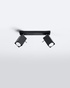 Ceiling lamp MERIDA 2 black + 2x LED Bulb GU-10 4000K Cool White 7W 630lm