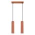 Pendant lamp KARBON 2 red ochre