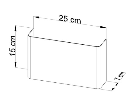 Wall lamp COPERTURA white + 2x LED G9 4000K Cool White Bulb 4.5W 530lm