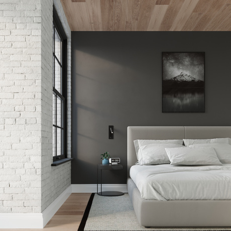 Wall lamp ENIF black + 1x LED Bulb G9 3000K Warm 4.5W 510lm