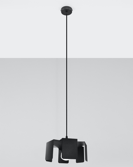 Hanging lamp TULIP black + 1x LED Bulb E27 3000K Warm 7.5W 620lm