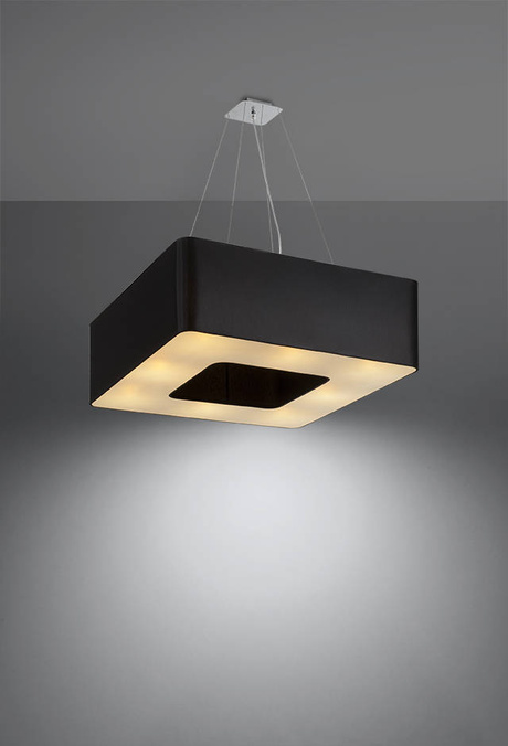 Chandelier URANO 60 black + 8x LED Bulb E27 4000K Cool White 7.5W 650lm