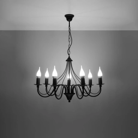 Chandelier MINERWA 7 black