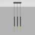 Pendant lamp MOZAICA 3L black/golden