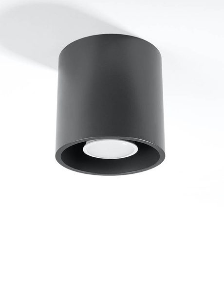 Ceiling lamp ORBIS 1 anthracite + 1x LED bulb GU-10 4000K Cool White 7W 630lm