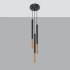 Pendant lamp MOZAICA 3P black/copper