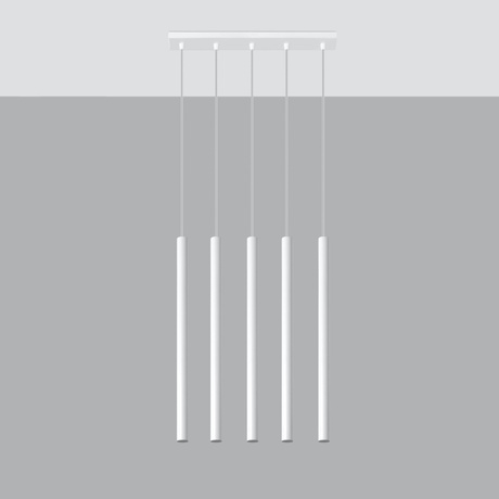 Pendant lamp PASTELO 5 white