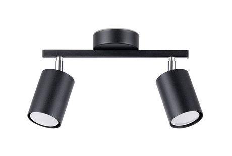 Ceiling lamp LEMMI 2 black + 2x LED Bulb GU-10 4000K Cool White 7W 530lm