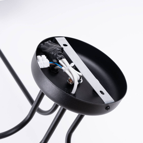 Chandelier VECTOR 4 black + 4X LED Bulb E27 3000K 7W 760lm