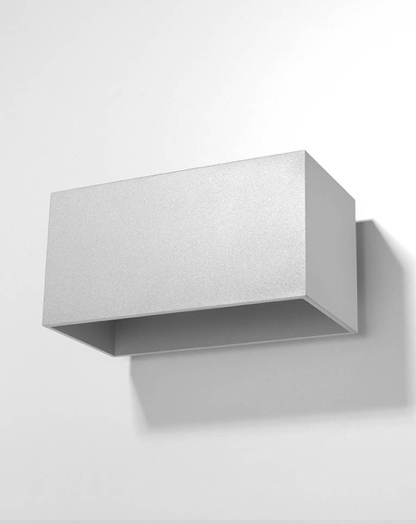 Wall lamp QUAD MAXI gray + 2x LED Bulb G9 4000K Cool White 4.5W 530lm