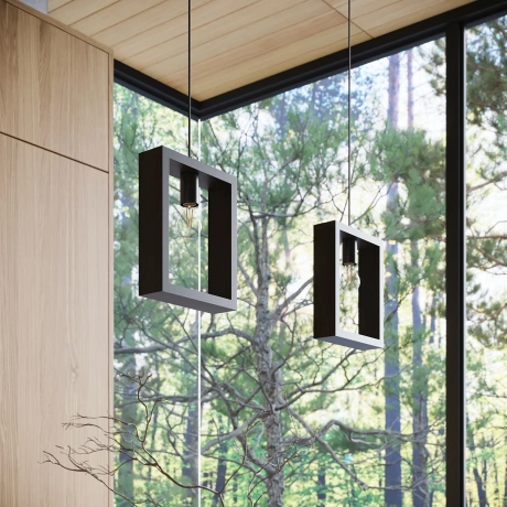 Pendant lamp ARIES wenge