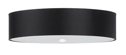 Ceiling lamp SKALA 50 black + 5x LED bulb E27 3000K Warm 7.5W 620lm