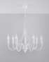 Chandelier MINERWA 7 white + 7x LED Bulb E14 3000K Warm 7.5W 620lm