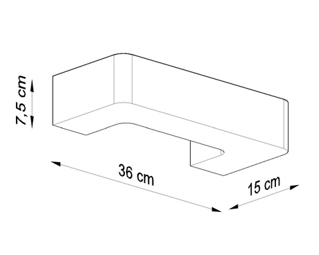 Wall ceramic lamp MAGNET white 1x LED bulb E27 4000K Cool 7.5W 650lm